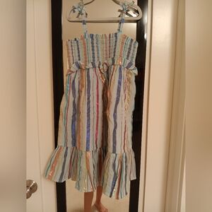 J CREW Striped Multicolor Sleeveless Dress